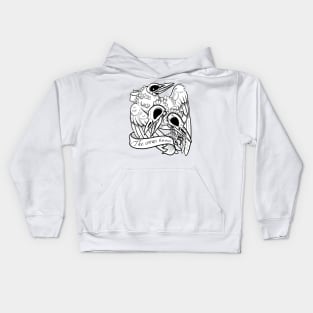 The crows know Kids Hoodie